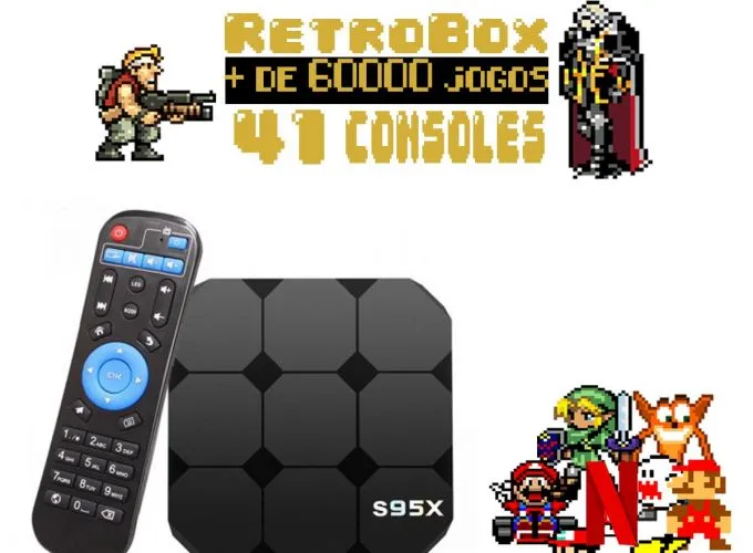 Imagem #1 de Retrobox Ví­deo Game Retro Com 59600 Jogos + Netflix SEDEX